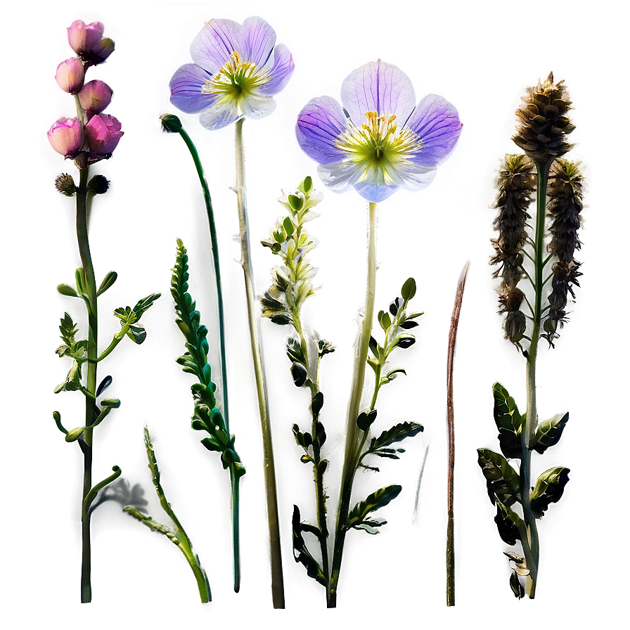 Ethereal Wildflowers Glow Png Xml19 PNG