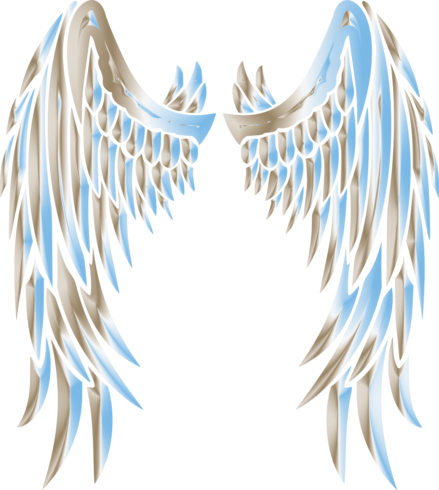 Ethereal Wings Sky Background PNG