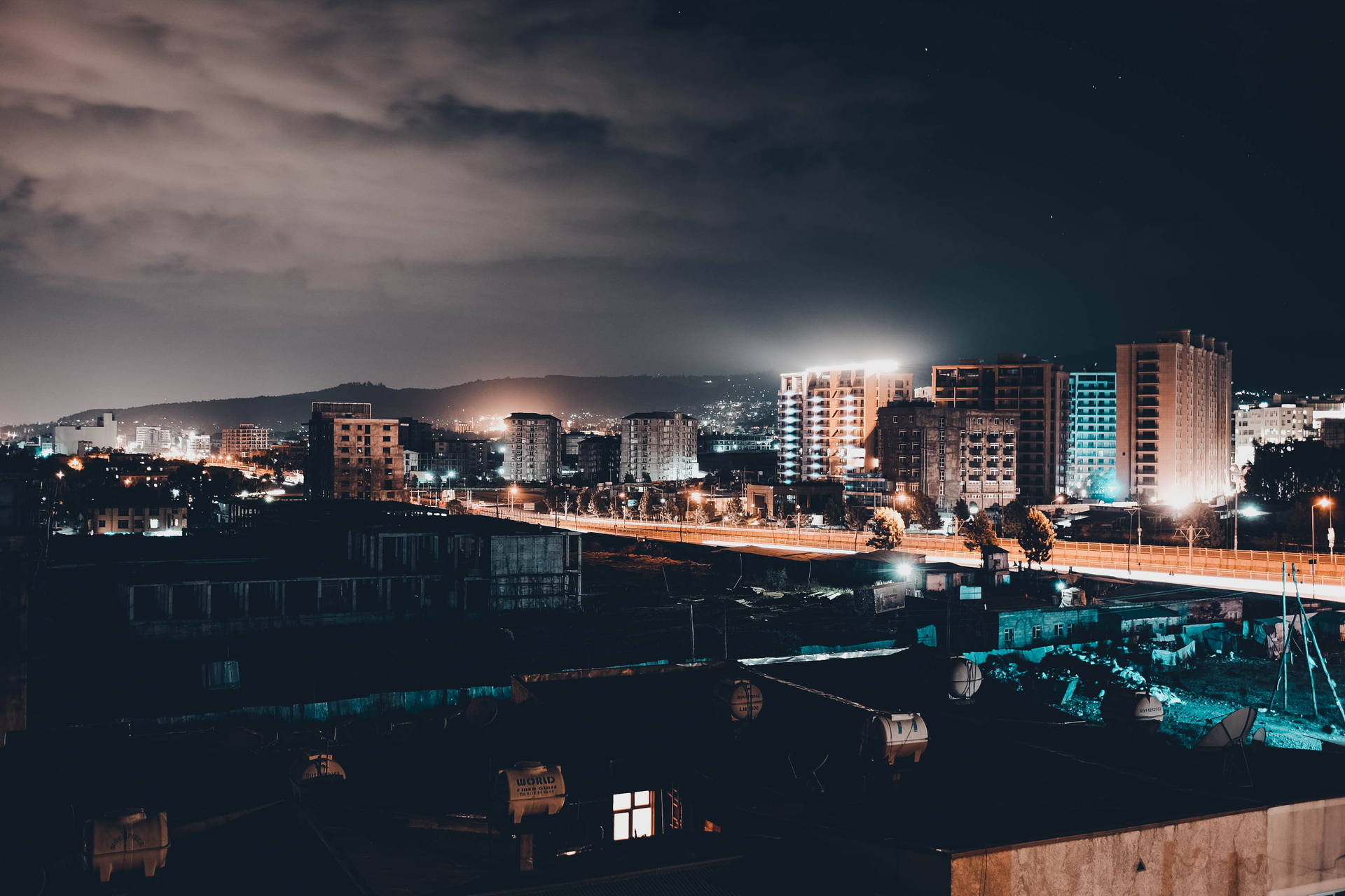 Ethiopia Addis Ababa At Night
