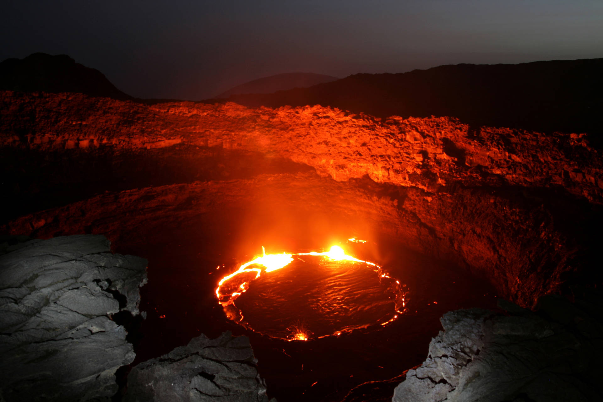 Ethiopia Erta Ale Volcano Pit