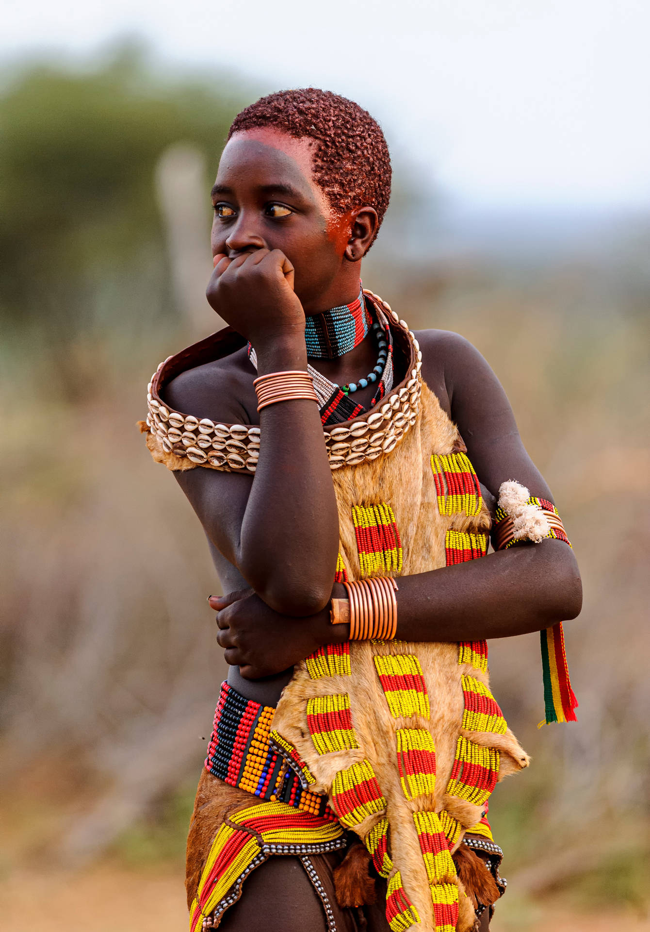 Ethiopia Tribe Woman Portrait