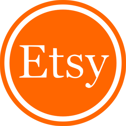 Etsy Logo Orangeand Gray PNG