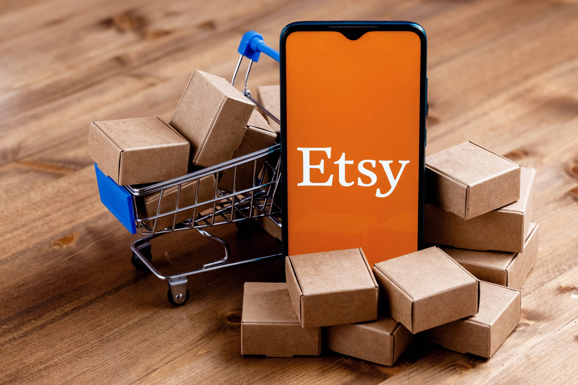 Etsy Mobile App Shopping Cart Wallpaper