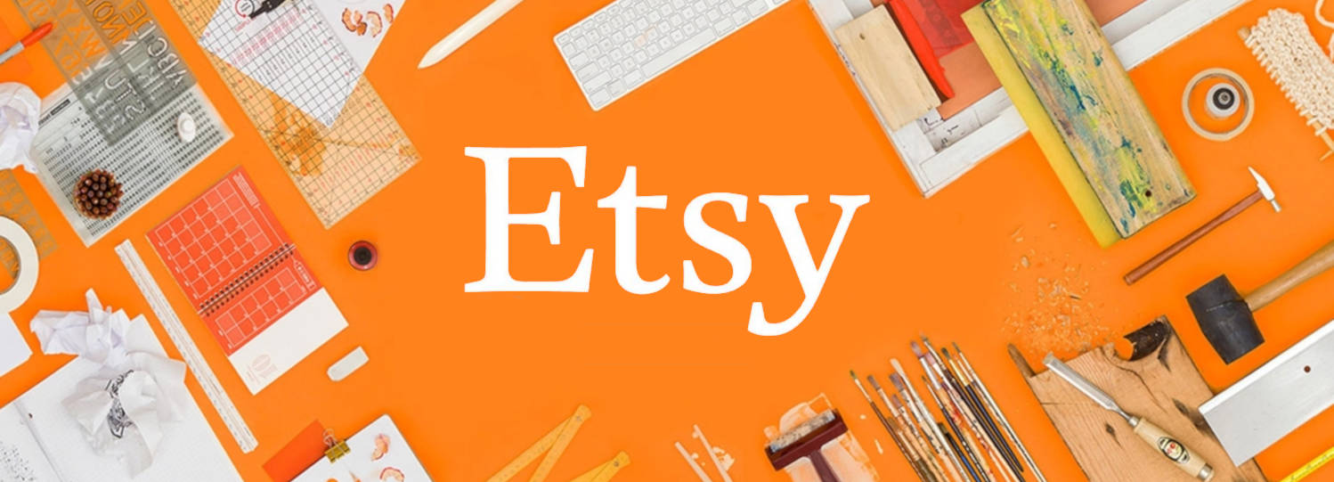 Etsy Office Supplies Flat-lay Wallpaper