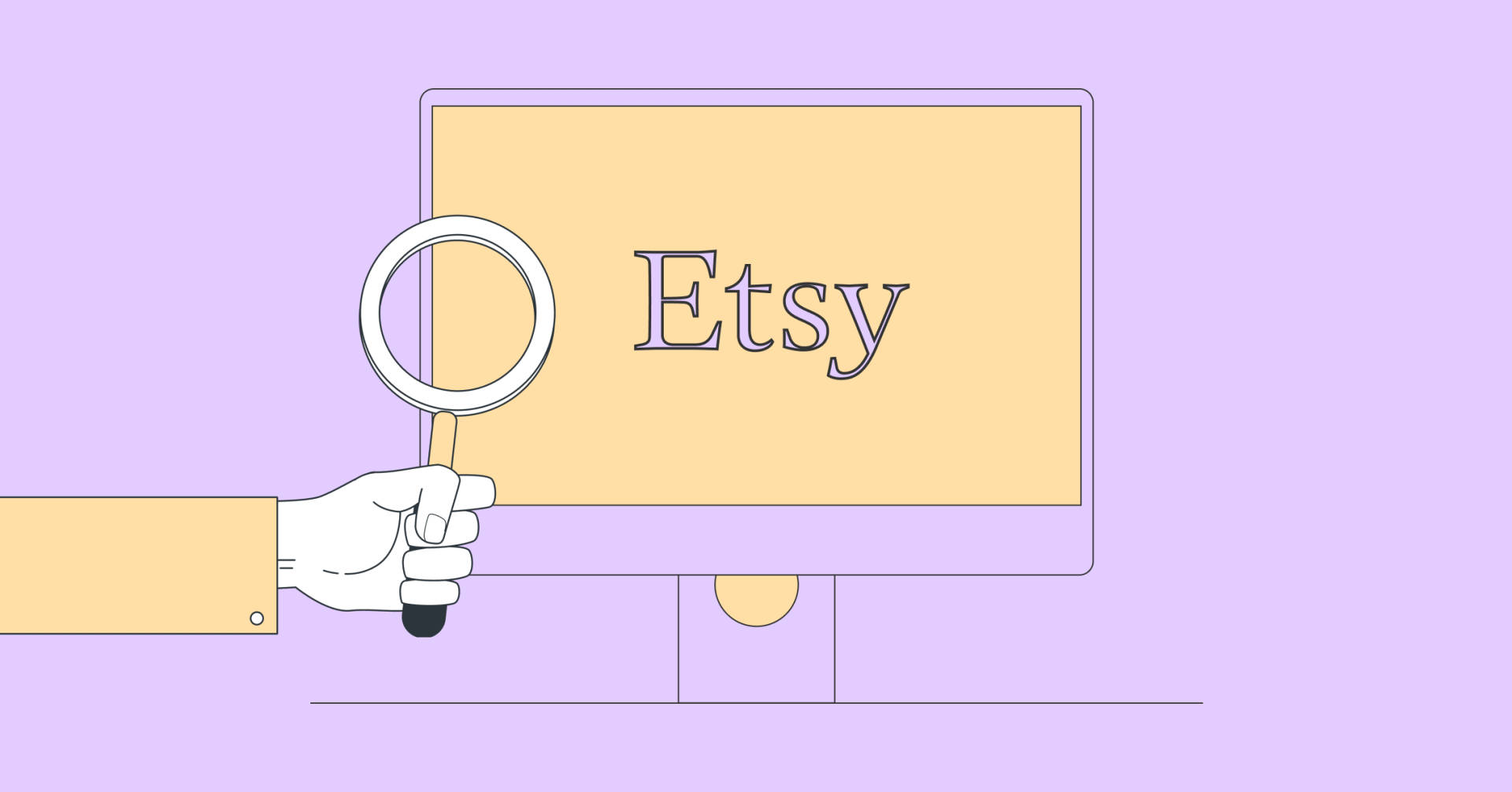 Etsy On Computer Monitor Wallpaper