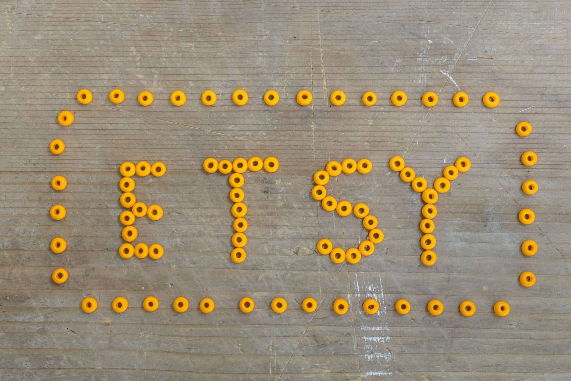 Etsy Orange Beads Wallpaper