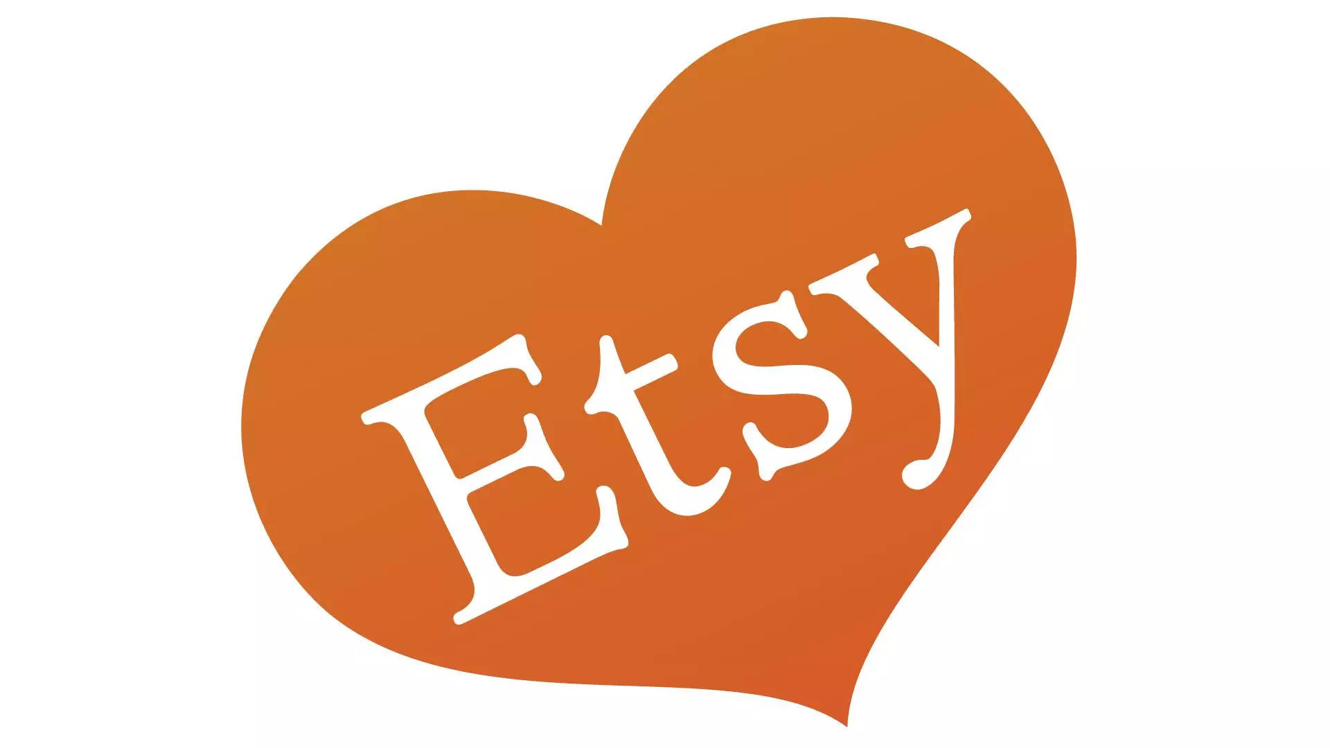 Etsy Orange Heart Wallpaper