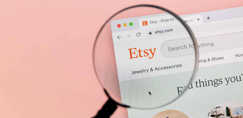 Etsy Website Magnifying Glass Wallpaper