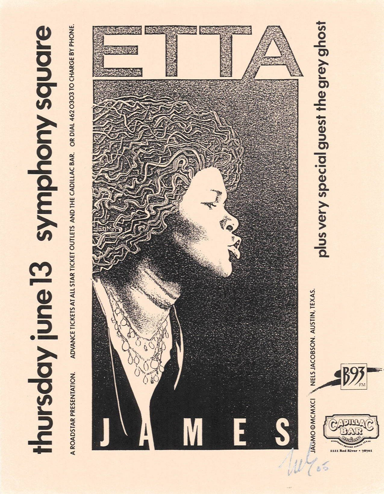 Etta James Concert Poster Wallpaper