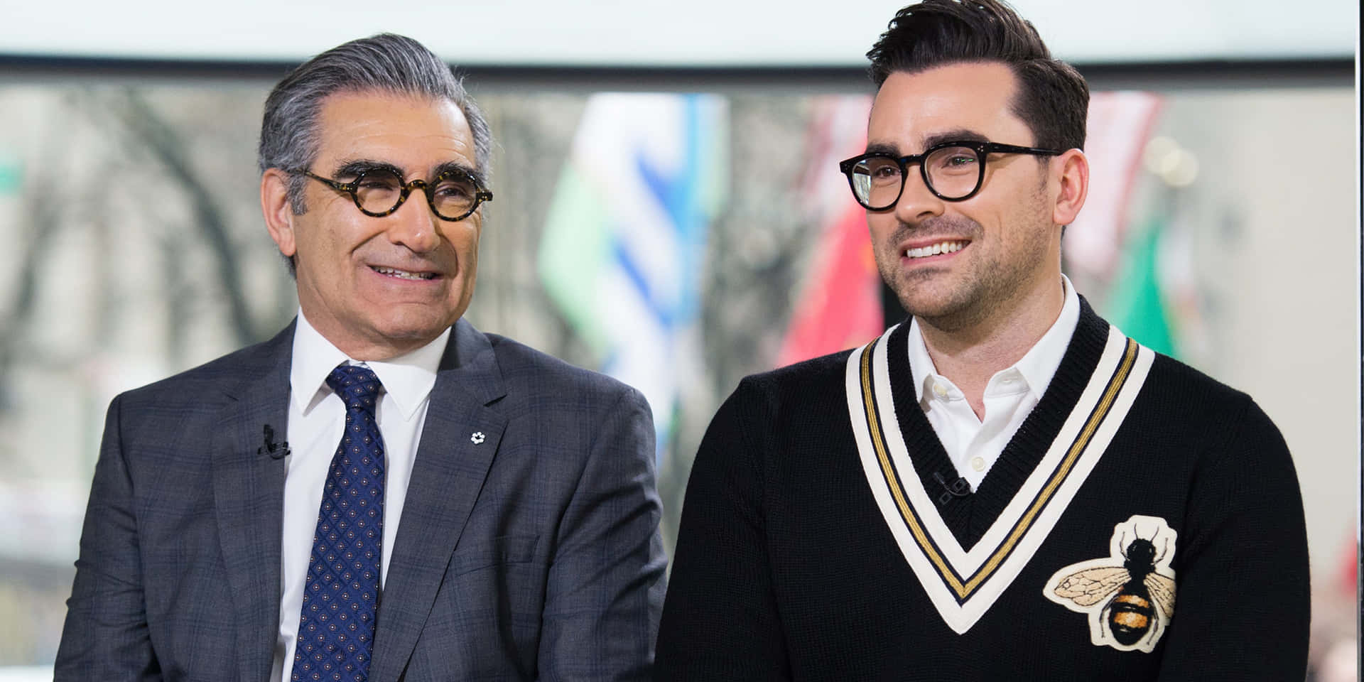 Eugene Levy on the set of Schitt's Creek Wallpaper