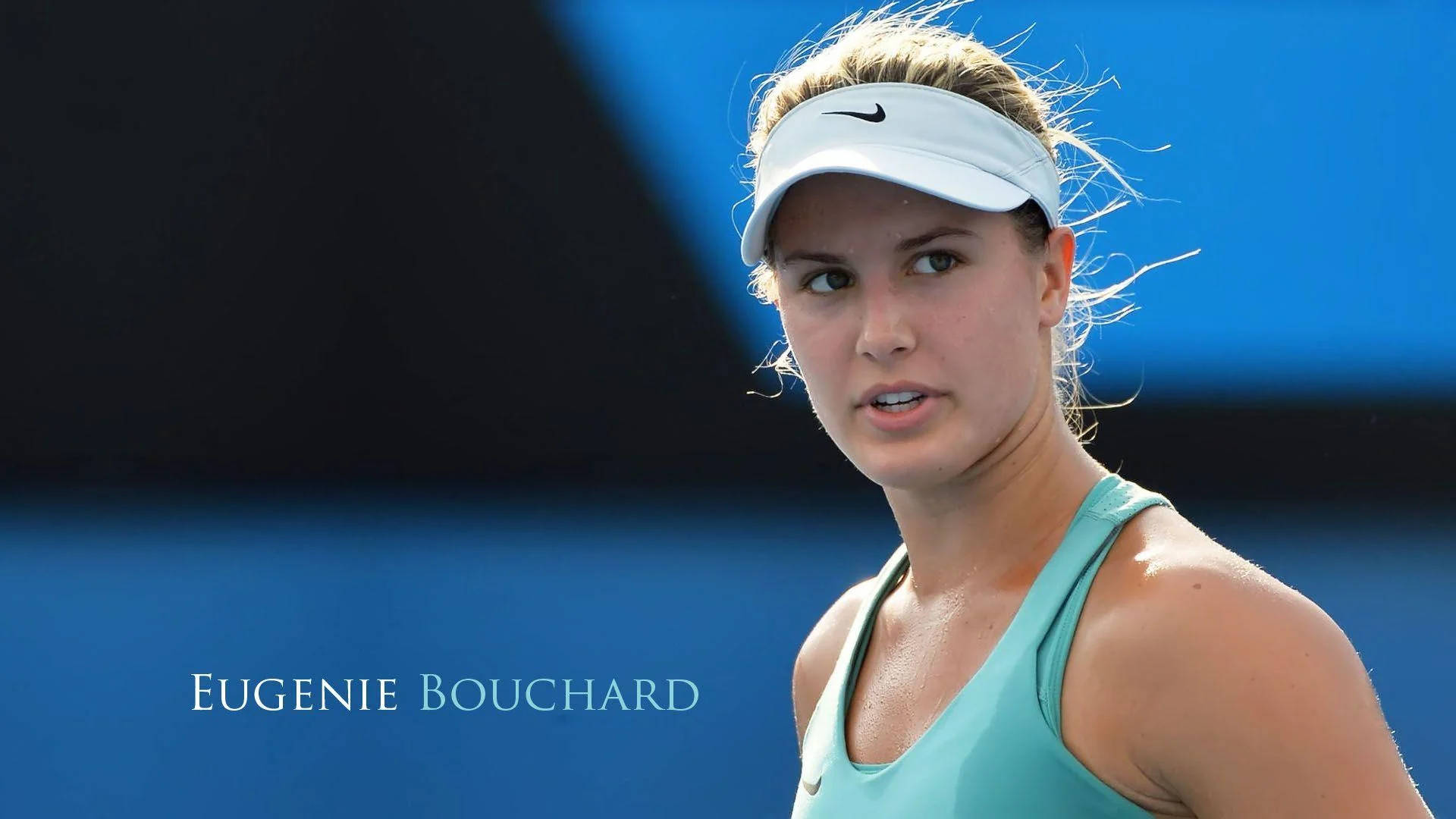 Eugenie Bouchard During A Game Wallpaper