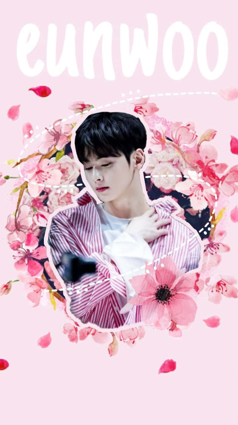 Eunwoo Floral Backdrop Wallpaper