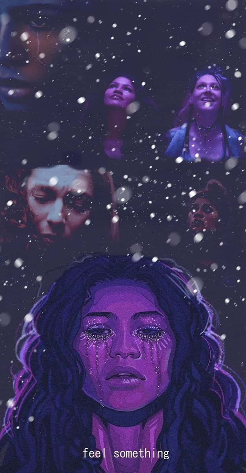 Euphoria Hbo Iphone With A Line Wallpaper