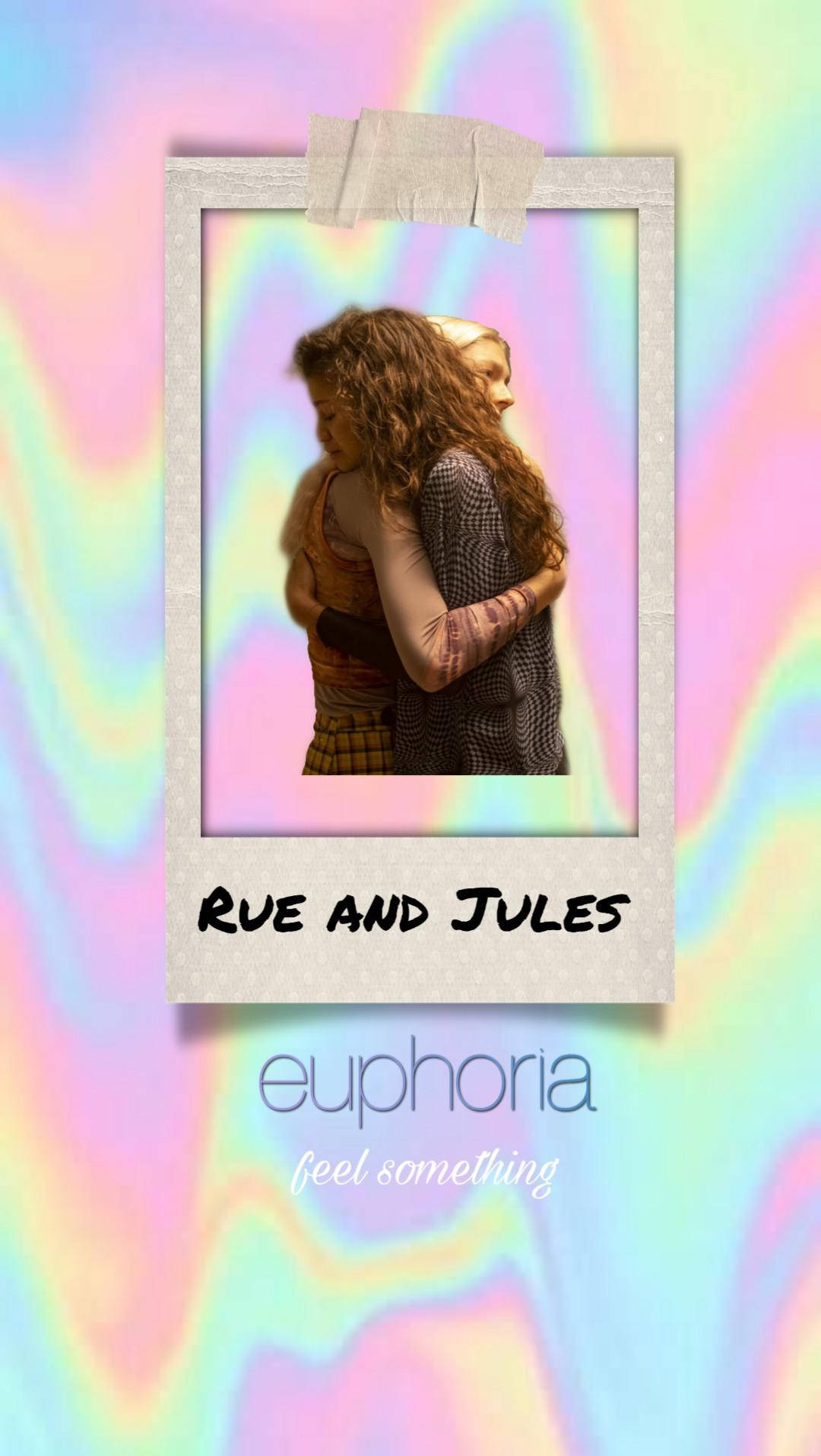 Euphoria Rainbow Holographic Wallpaper