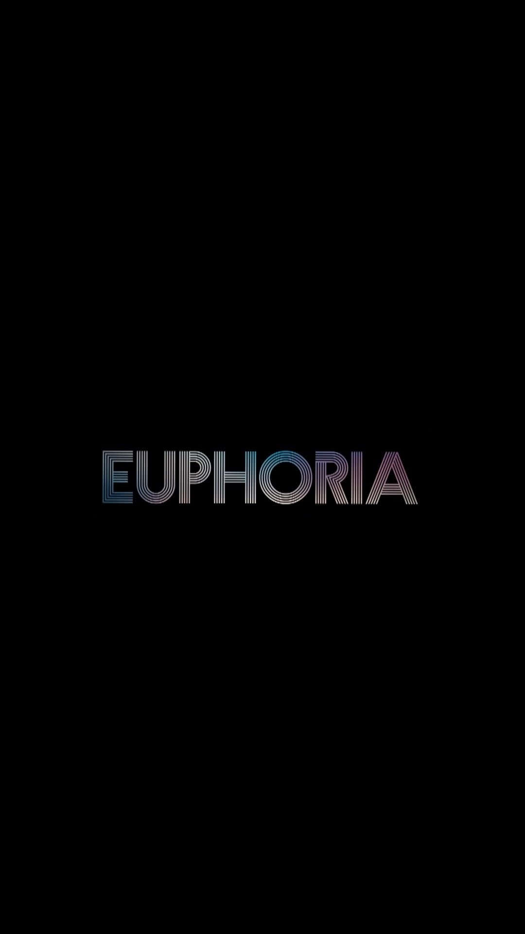 Logode Euforia En Un Fondo Negro Fondo de pantalla