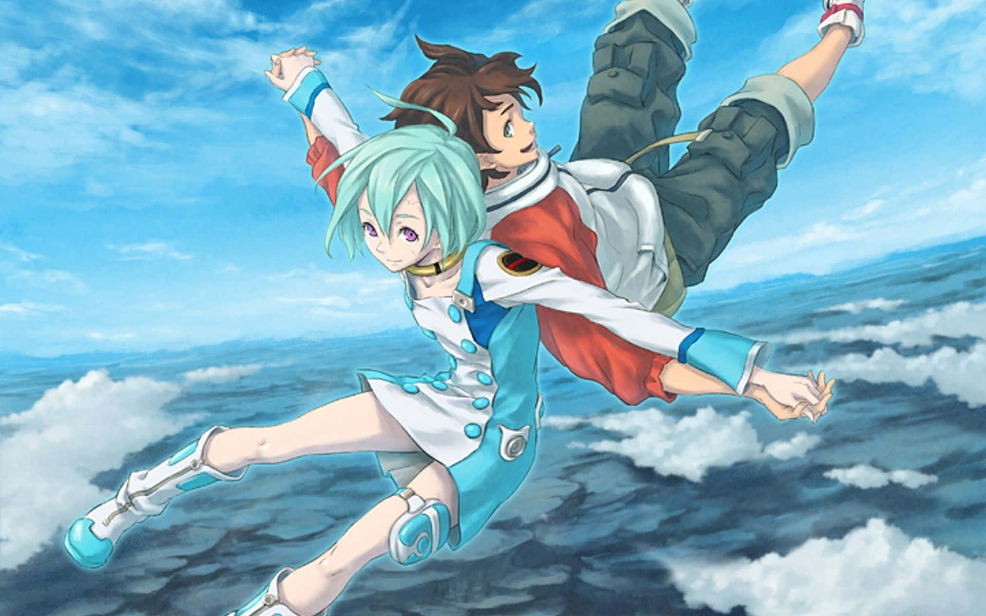 Eureka Seven Anime Sky Dive Wallpaper