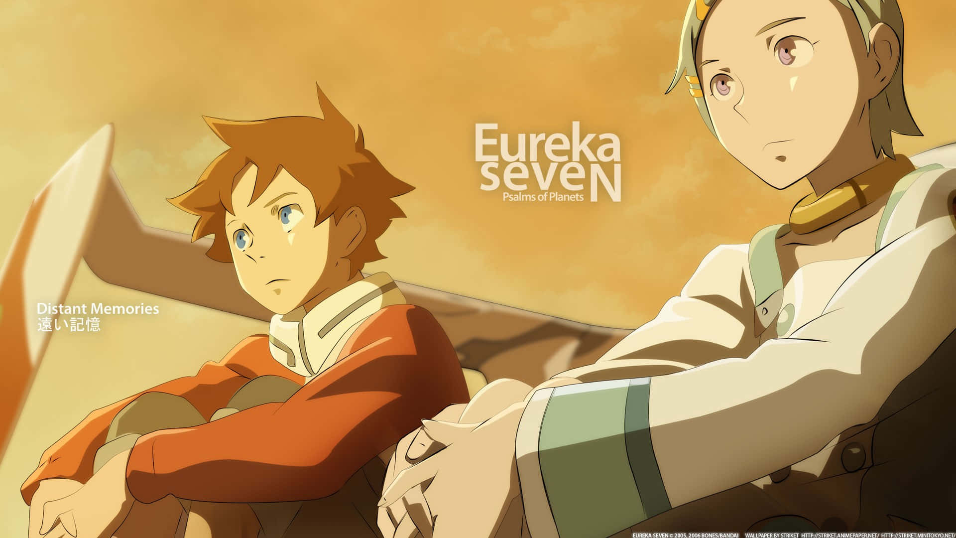 Detteer Eureka Og Renton Fra Den Populære Anime-serie Eureka Seven!