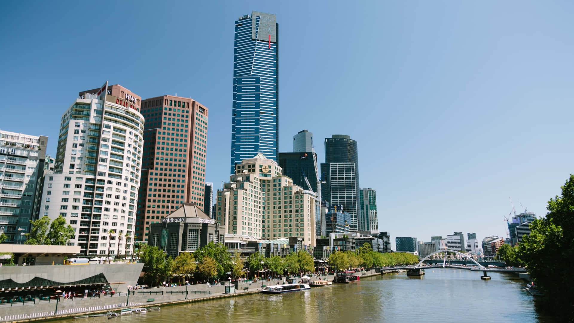 Pemandangan Skyline Eureka Tower Melbourne Wallpaper