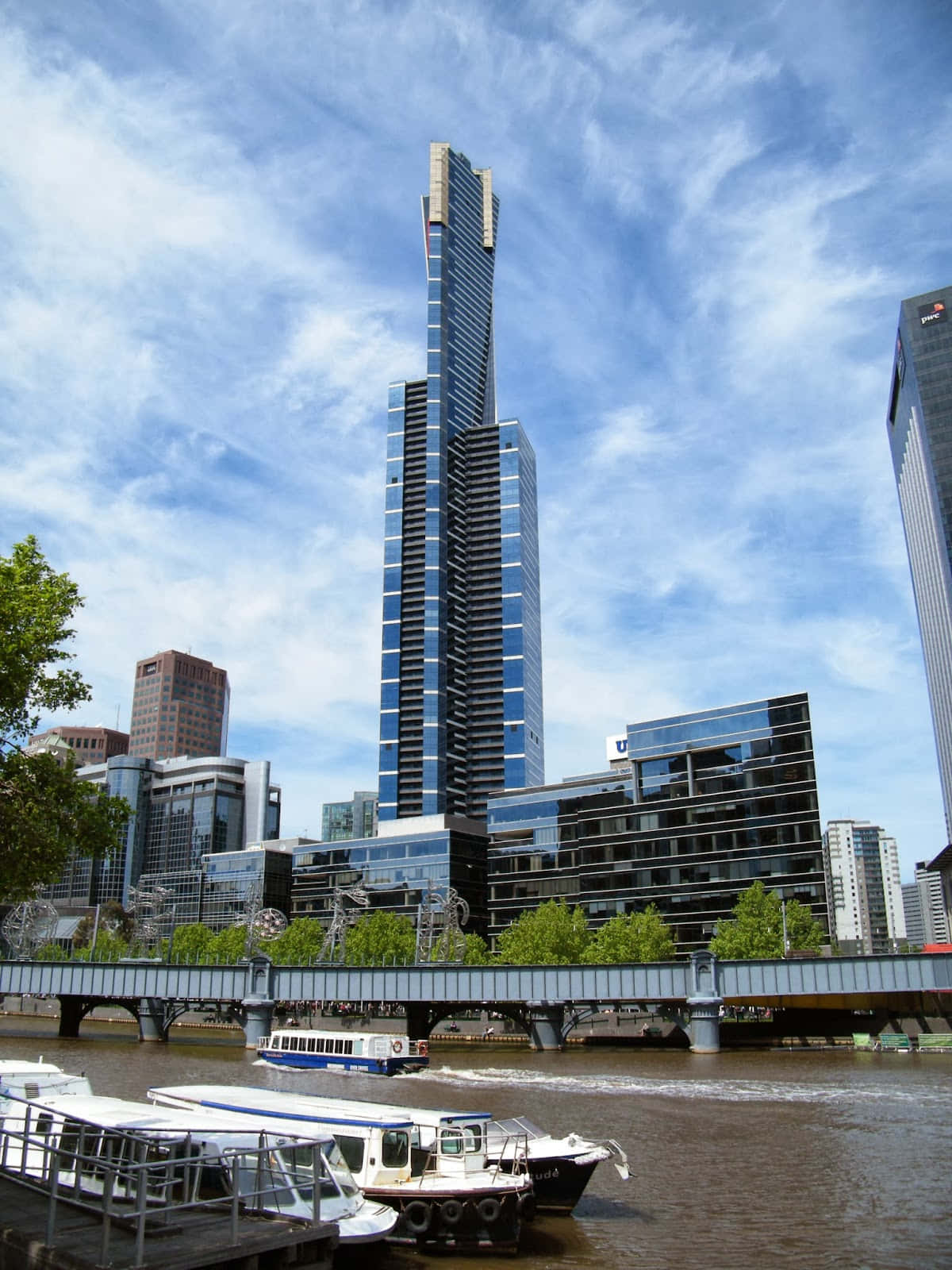 Download Eureka Tower Melbourne Skyline Wallpaper | Wallpapers.com