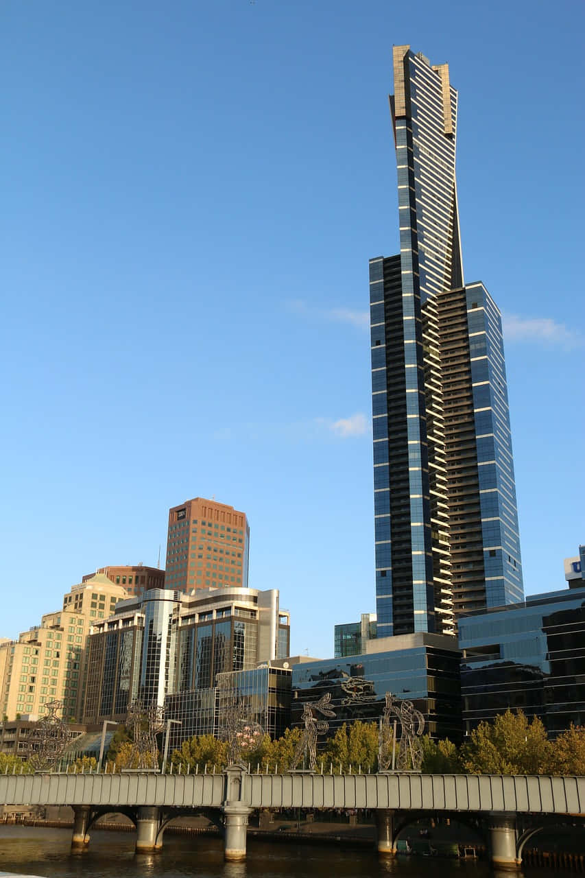 Skyline De Melbourne Avec La Tour Eureka Fond d'écran