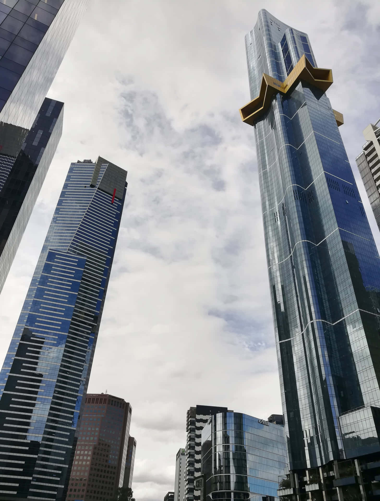 Eureka Tower Skyline Dominans Bakgrunnsbildet