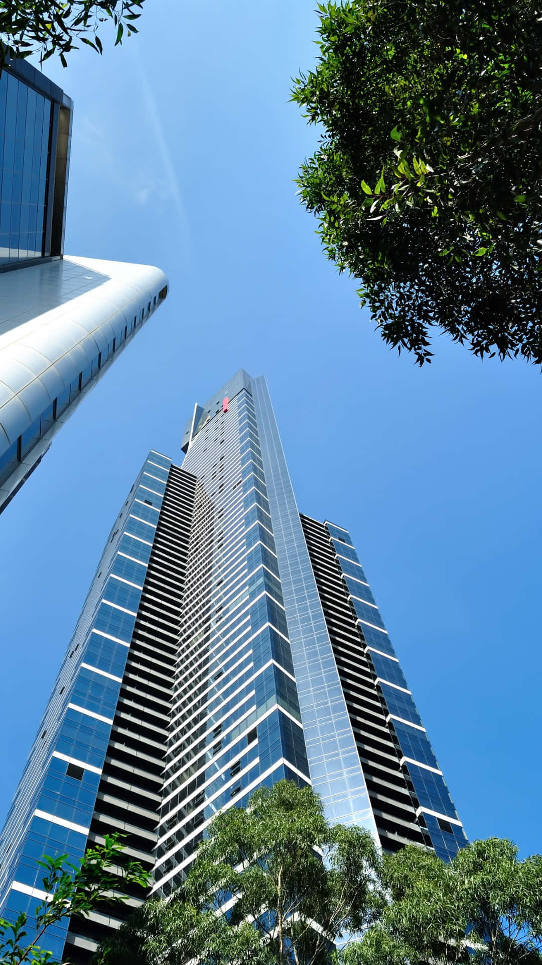 Eureka Tower Oppover Utsikt Bakgrunnsbildet