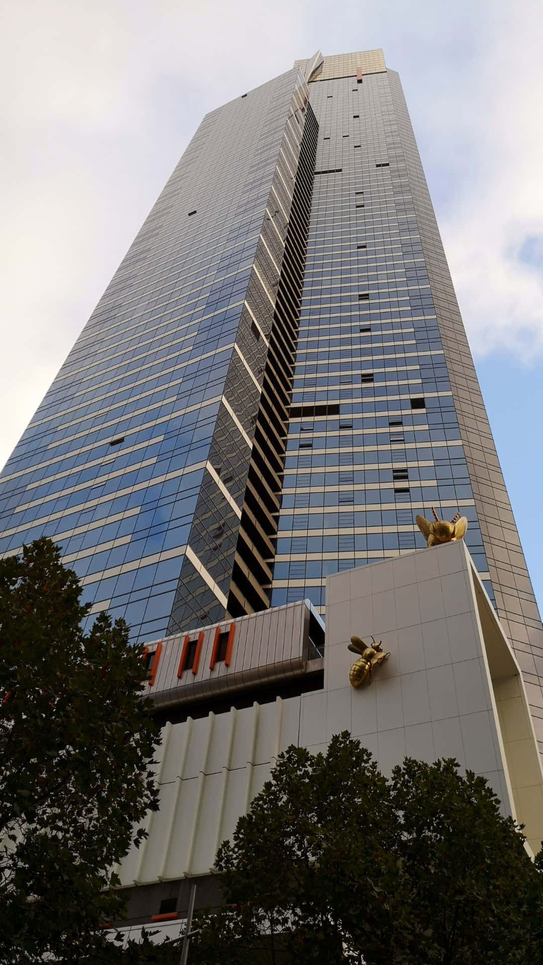 Eureka Tower Oppover Utsikt Bakgrunnsbildet