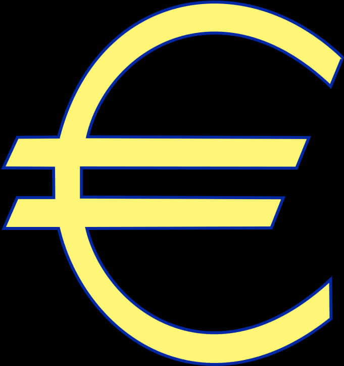 Euro Currency Symbol Graphic PNG