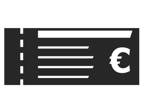 Euro Invoice Icon PNG