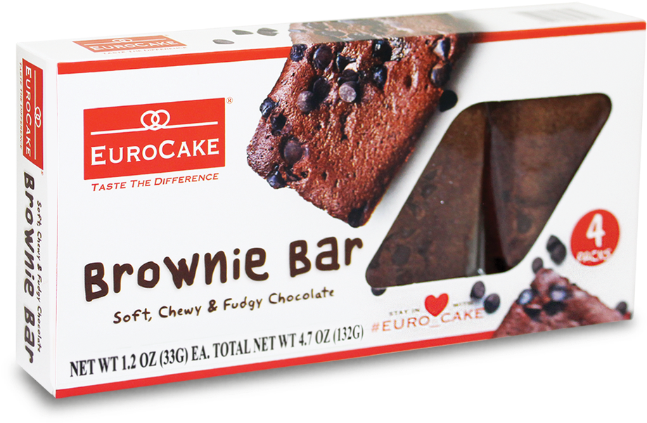 Eurocake Brownie Bar Packaging PNG