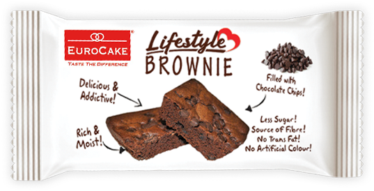 Eurocake Lifestyle Brownie Packaging PNG