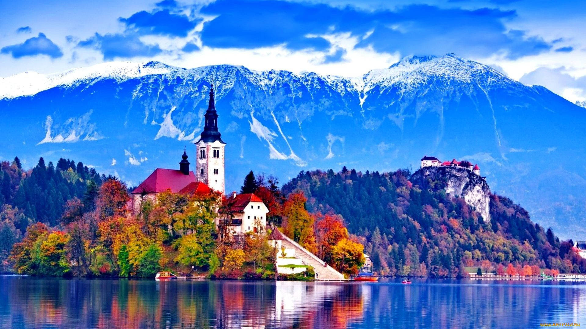Europe Lake Bled In Slovenia Wallpaper