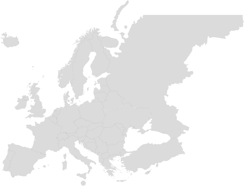 Europe Outline Map PNG