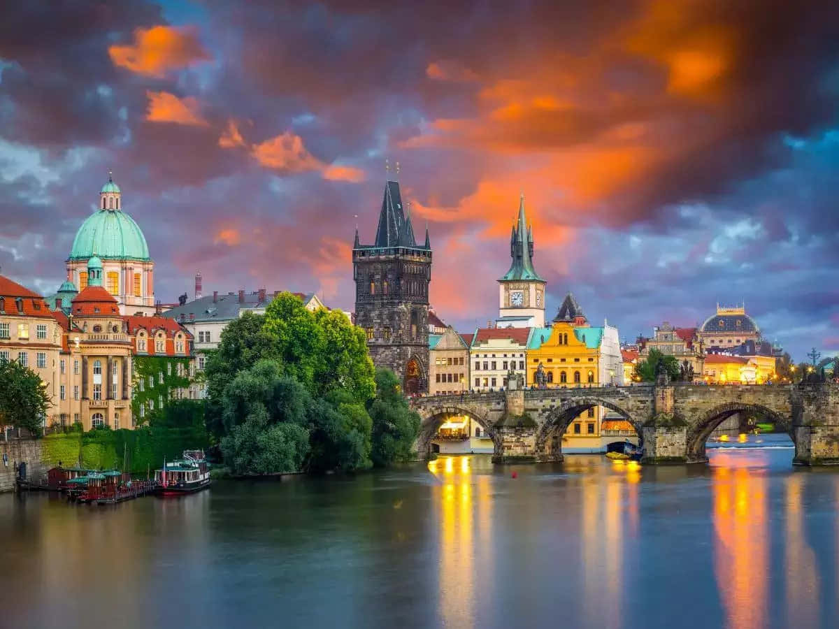 Picturesque Downtown Europe