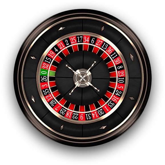 European Roulette Wheel Closeup PNG