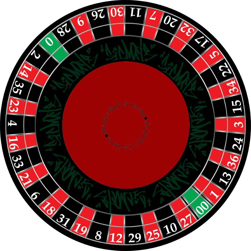 European Roulette Wheel Layout PNG