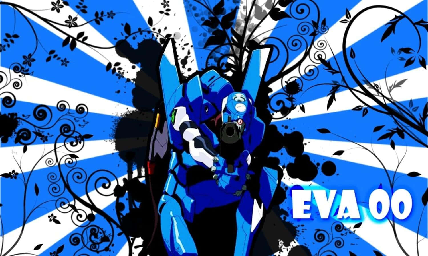 Eva Unit-00 in Action Wallpaper