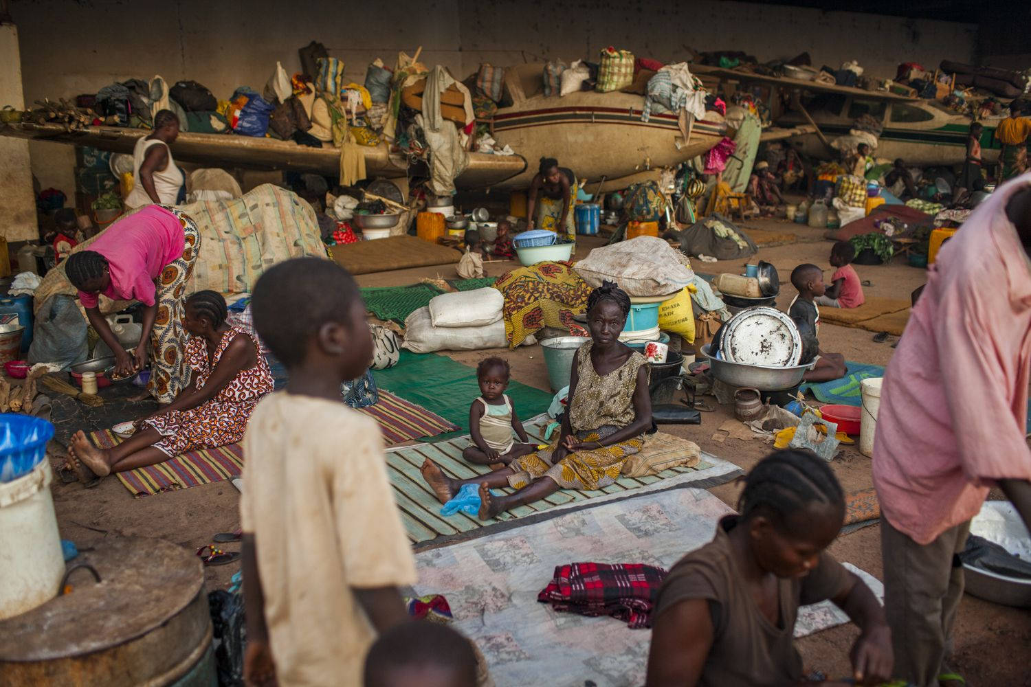 Evacuadosen La República Centroafricana Fondo de pantalla