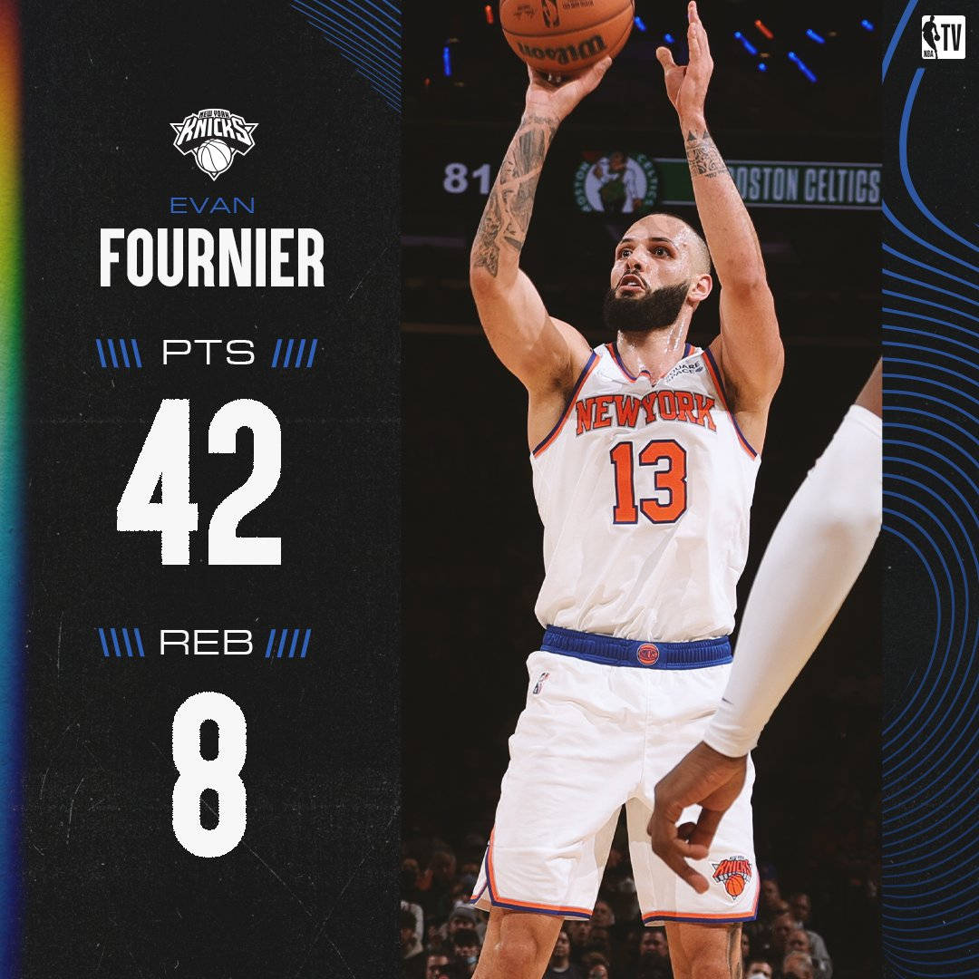 Statistichedi Basket Di Evan Fournier Dei New York Knicks Sfondo