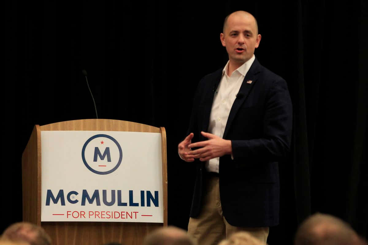 Evan Mc Mullin Presidential Campaign Speech Wallpaper