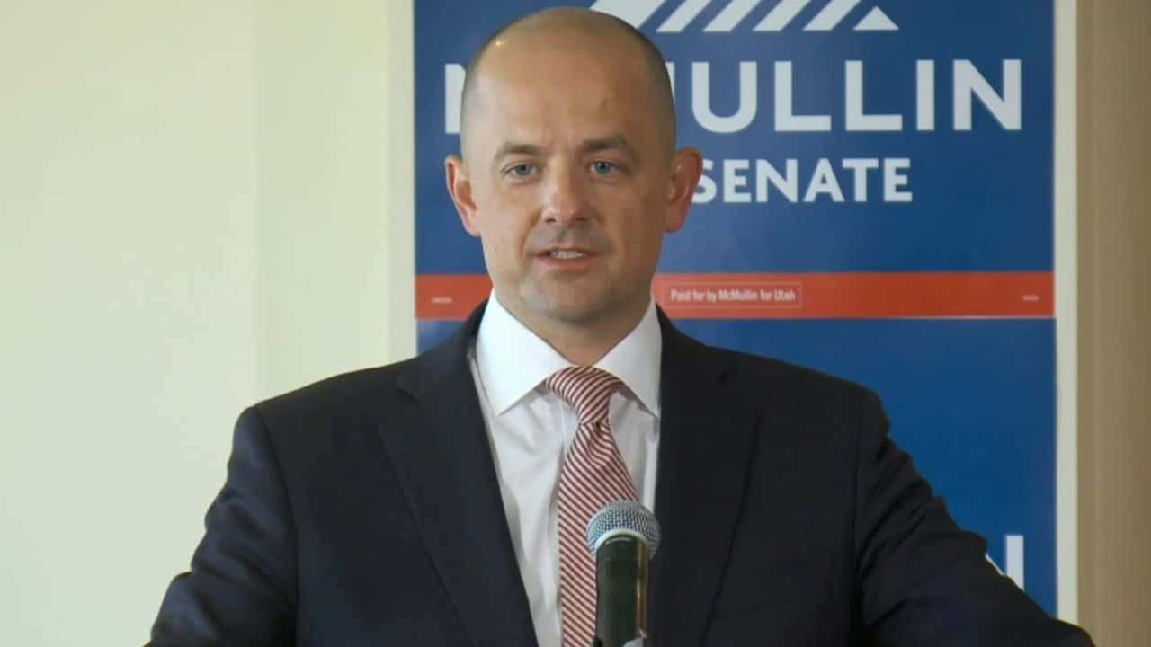 Evan Mc Mullin Senate Campaign Speech Wallpaper