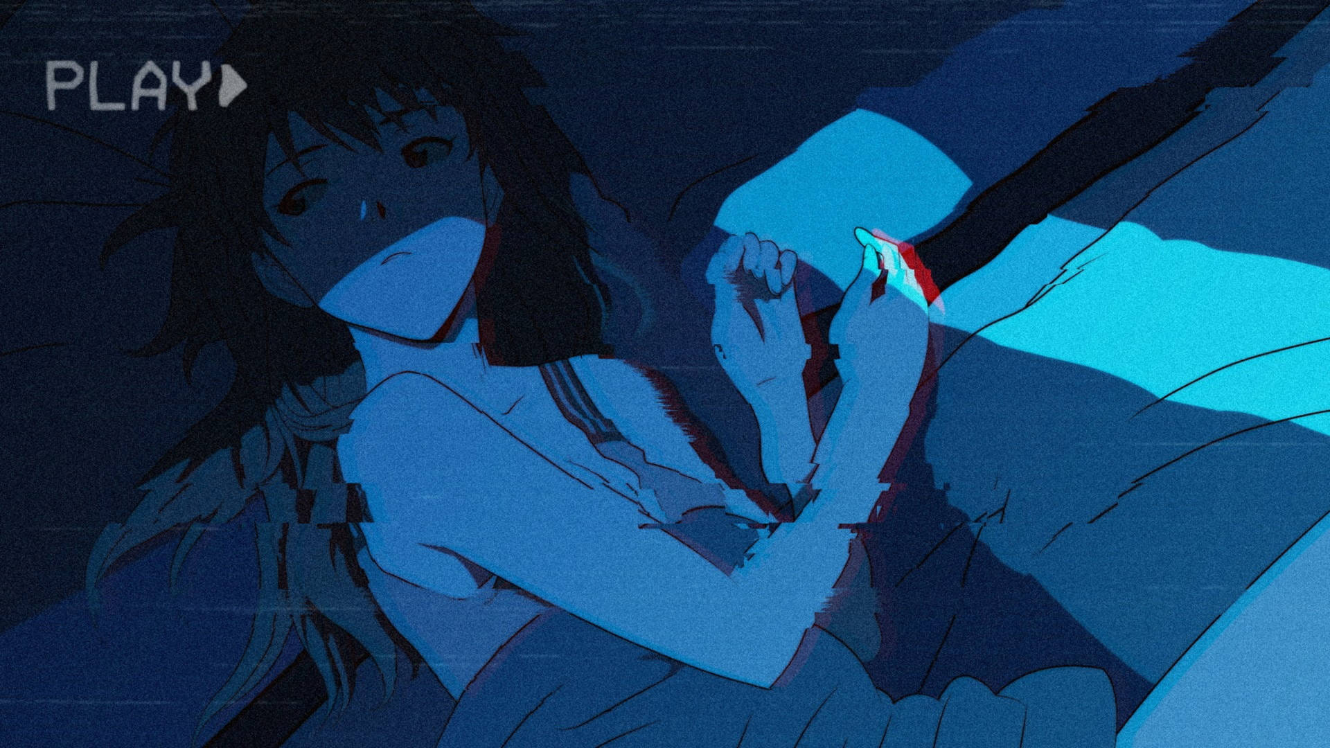 Asuka Film Effekt Bagrundsbillede i 4K-kvalitet fra Evangelion Wallpaper