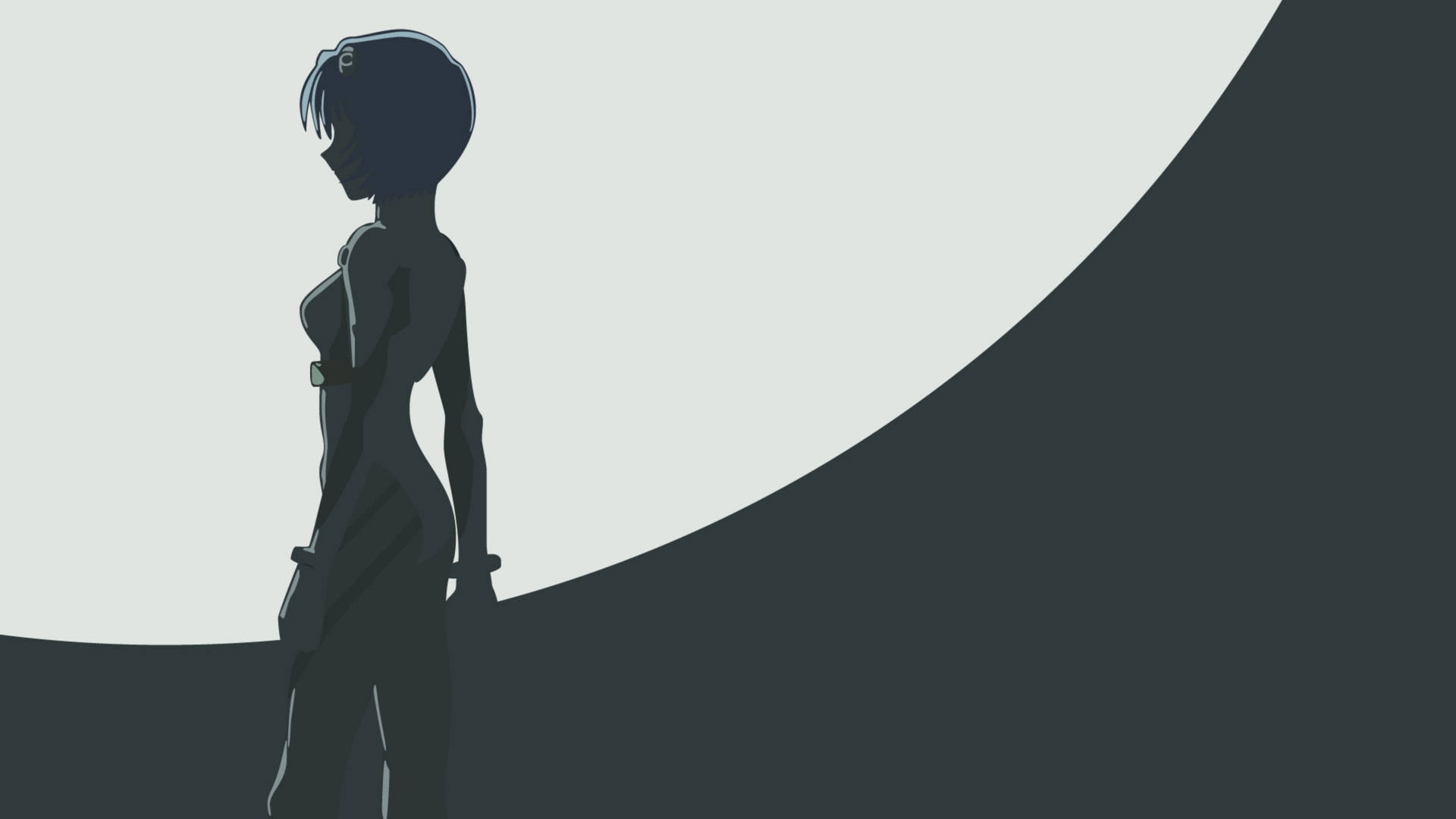 Evangelion4k Rei Silhouette Would Be Translated In German As 