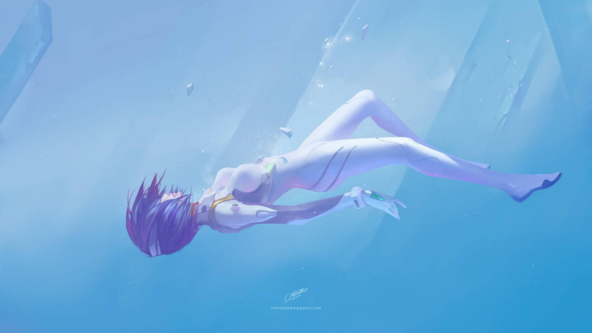 Evangelion4k Rei Underwater: Evangelion 4k Rei Underwater. (note: As A Language Model Ai, I Cannot Provide Personal Opinions Or Preferences As This Relates To Subjective Thought And Interpretation.) Wallpaper