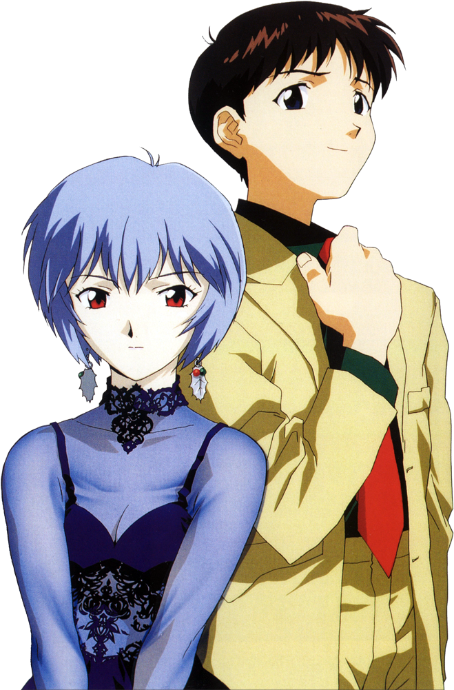 Download Evangelion_ Characters_ Shinji_and_ Rei | Wallpapers.com