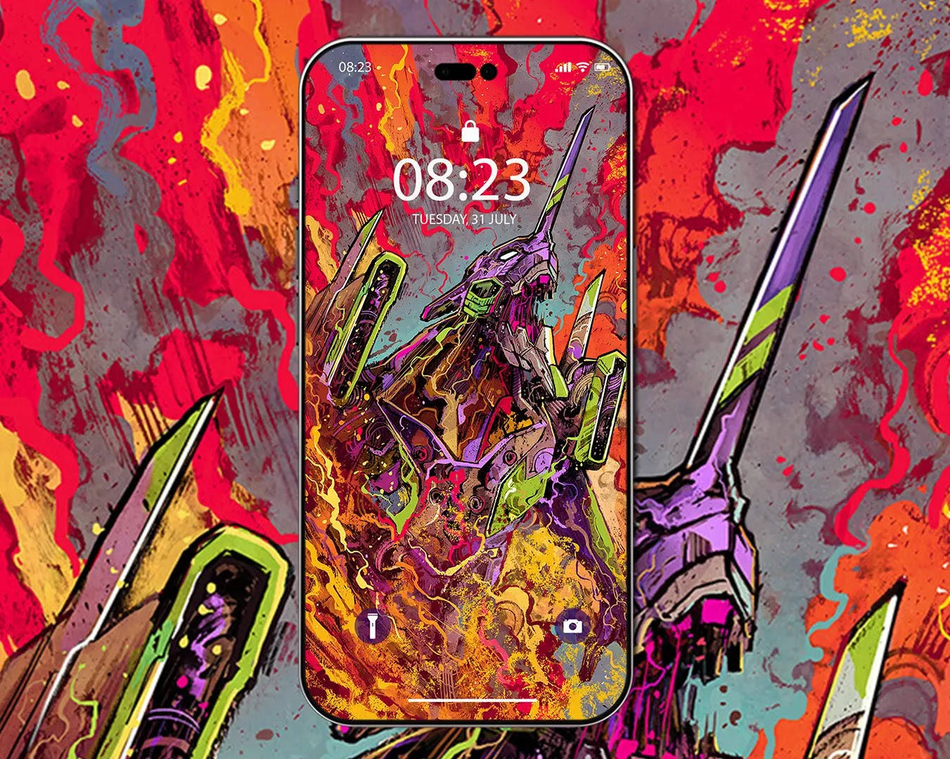 Level up your smartphone game with the Evangelion Phone Wallpaper