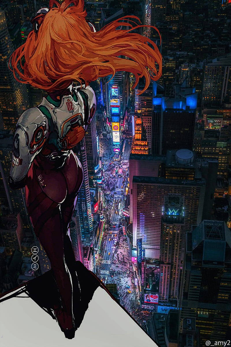 Unlock the future with the Evangelion Alpha-01X Smartphone Wallpaper