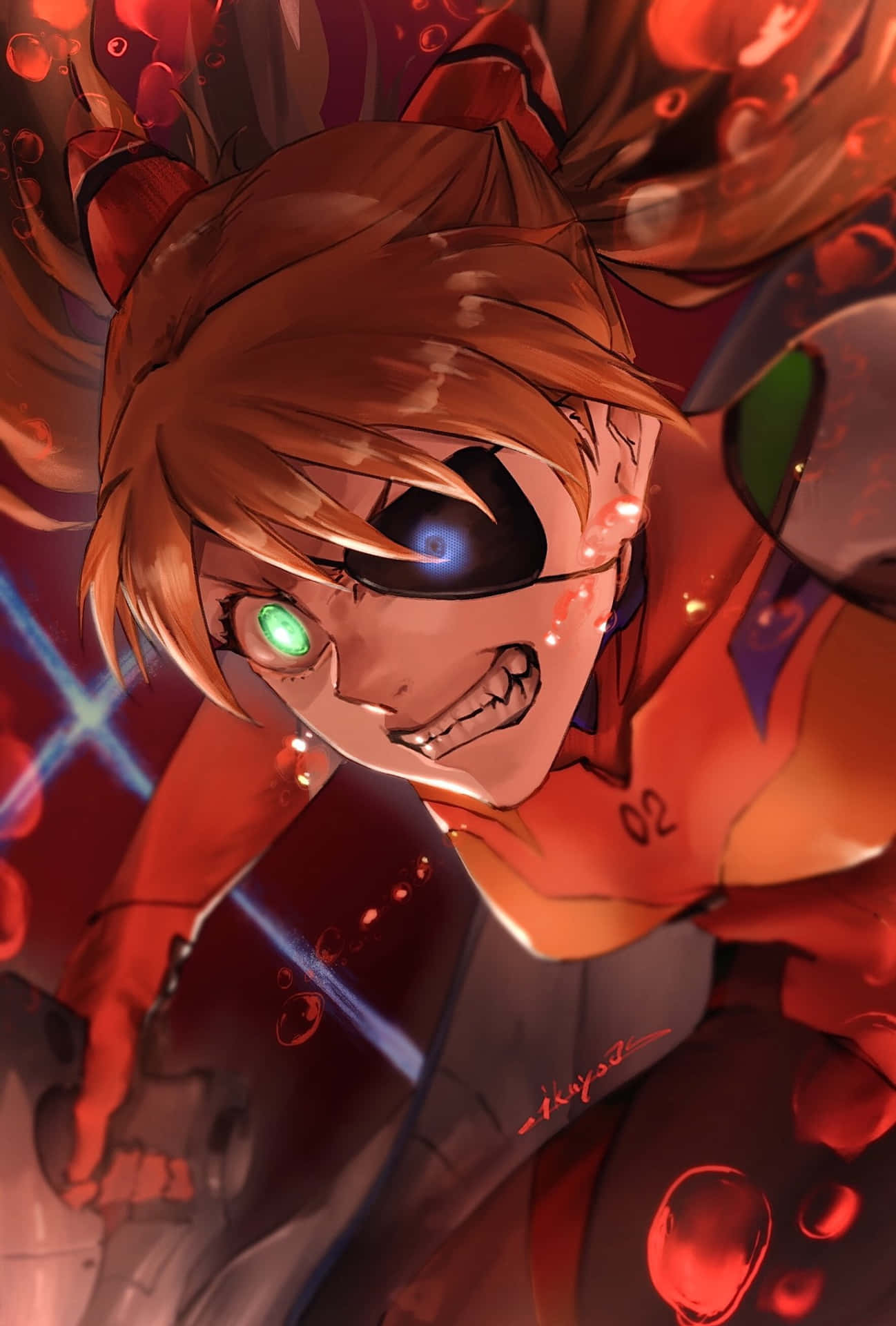 Evangelion Angry Asuka Picture