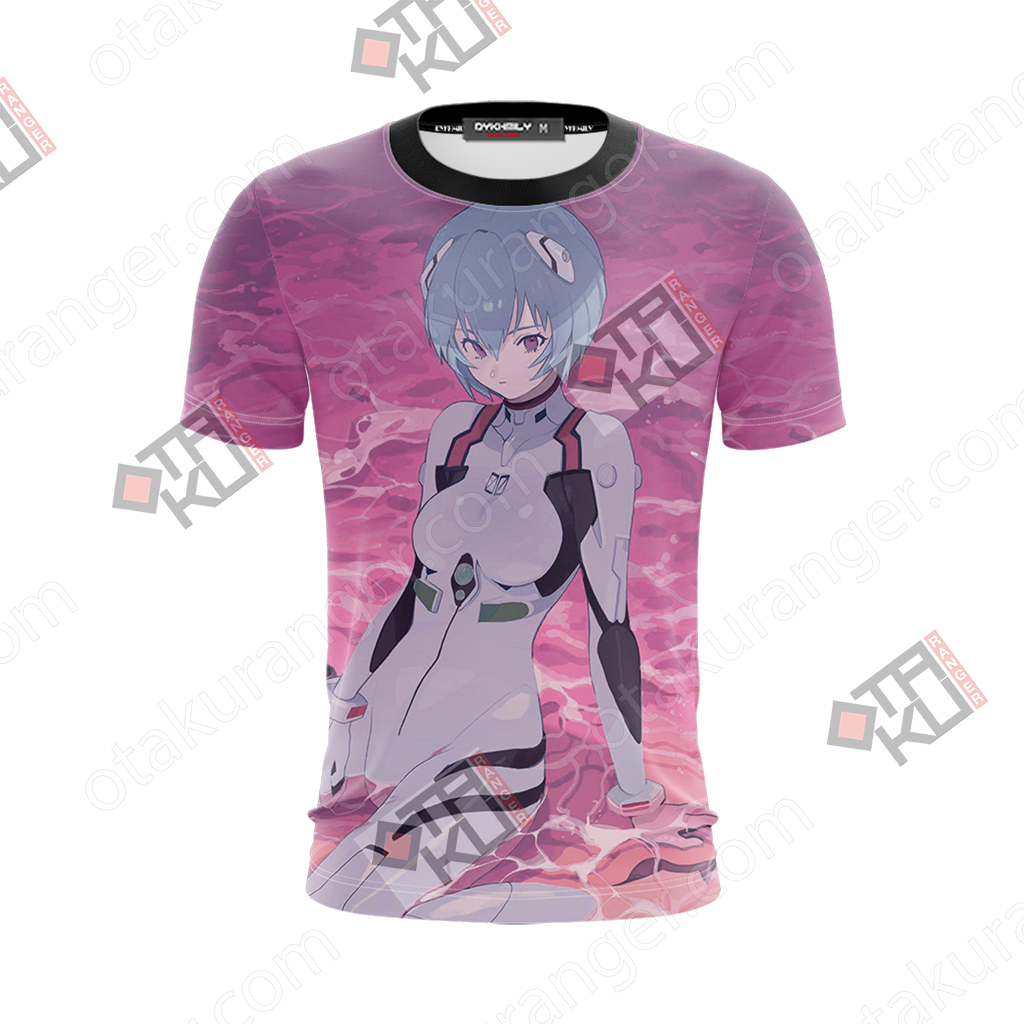 Evangelion Rei Ayanami Themed T Shirt PNG