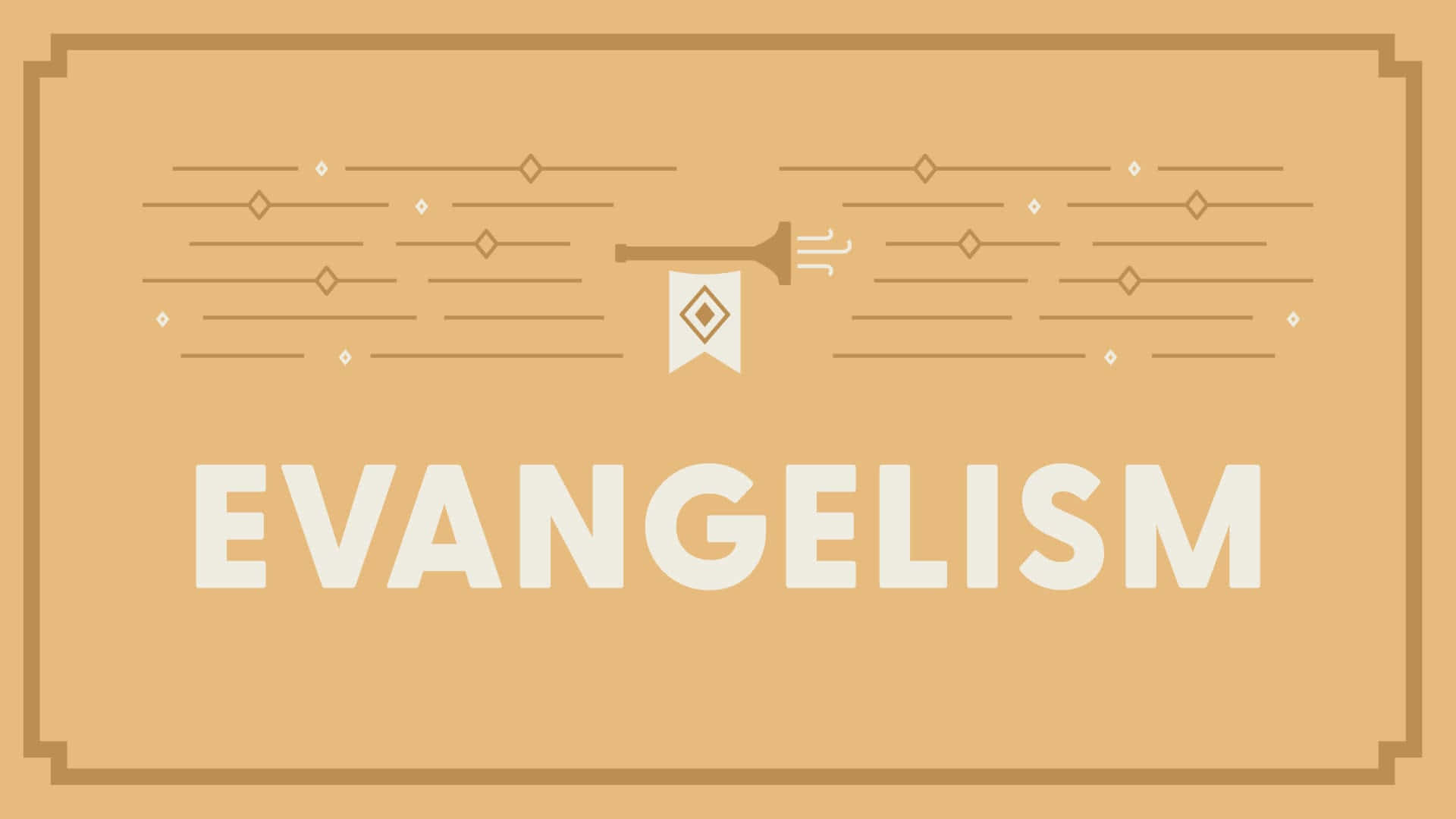 Evangelisatie Banner Ontwerp Achtergrond